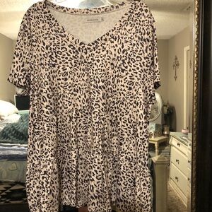 Animal print top by Misslook size 2XL